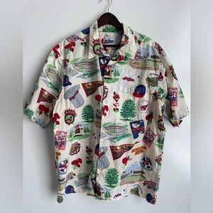 Reyn Spooner Cleveland Indians VTG XXL shirt 1990s Jacobs Field Tribe Tradition